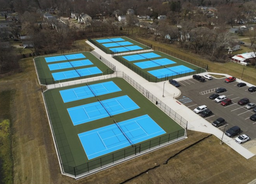 Holly HS Post Tennis Courts